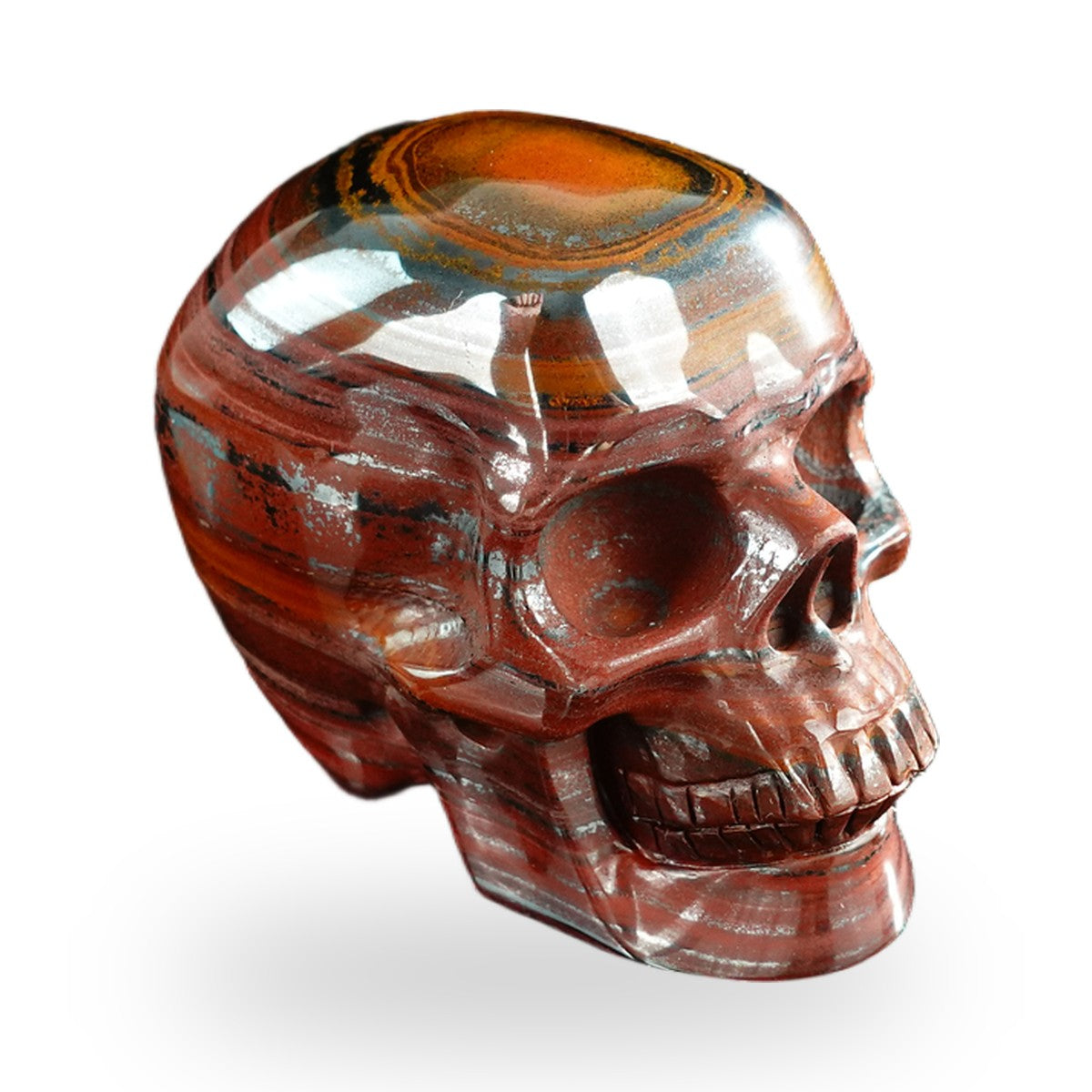Tiger Iron crystal skull 3" SKH30TI06 photo 3