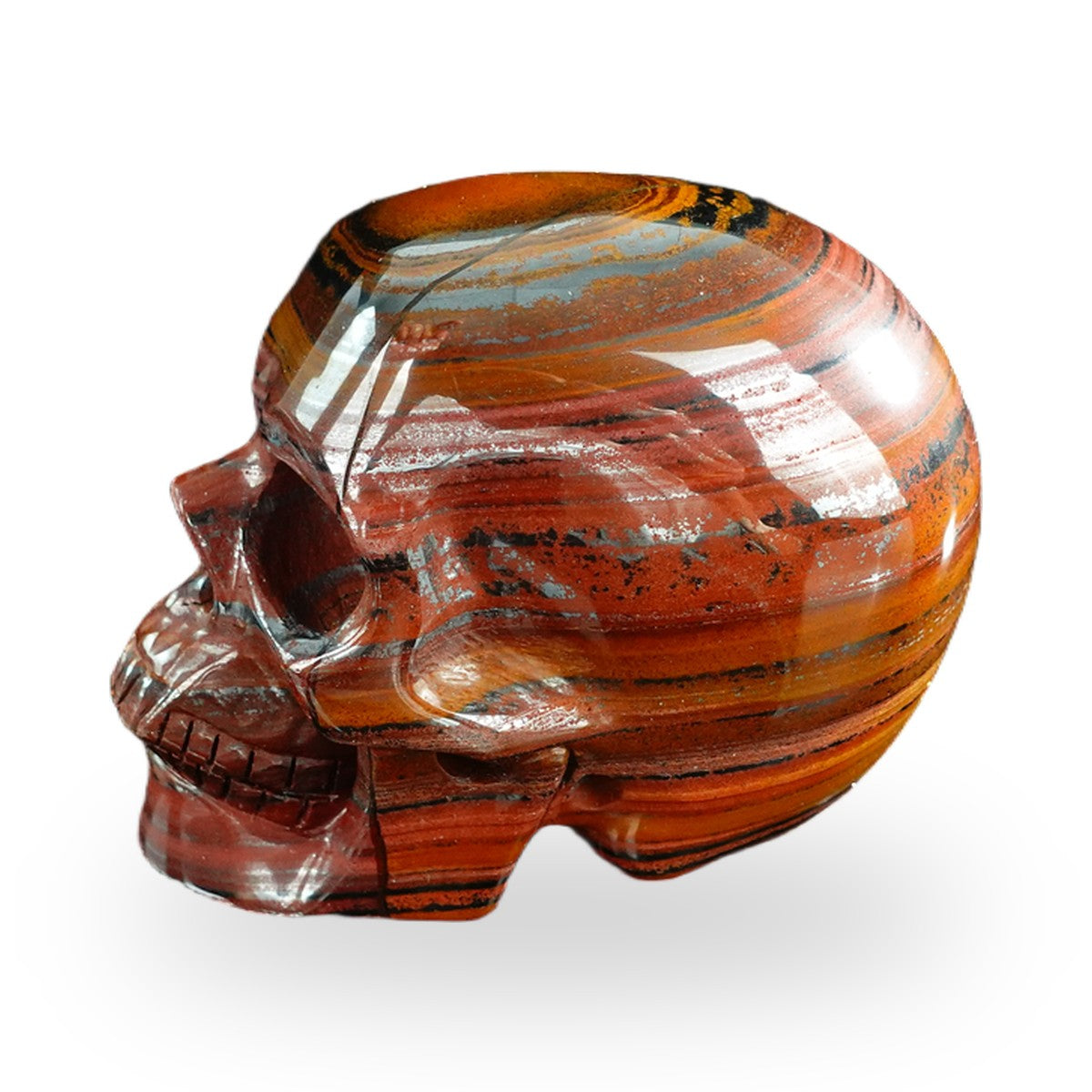 Tiger Iron crystal skull 3" SKH30TI06 photo 6