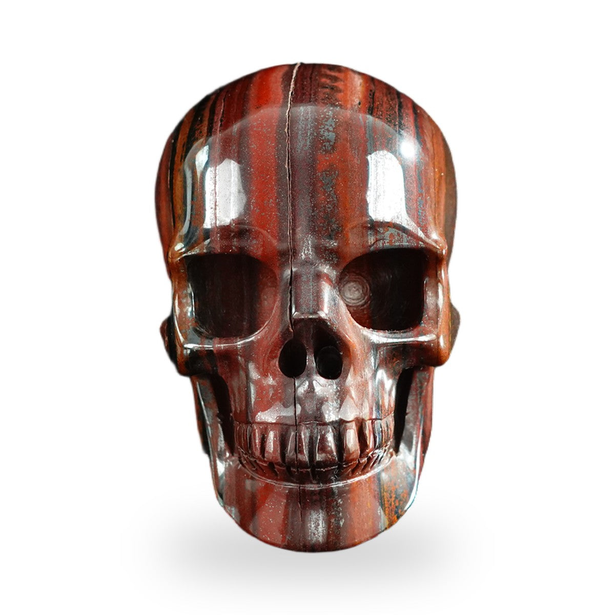 Tiger Iron crystal skull 3" SKH30TI07 photo 1