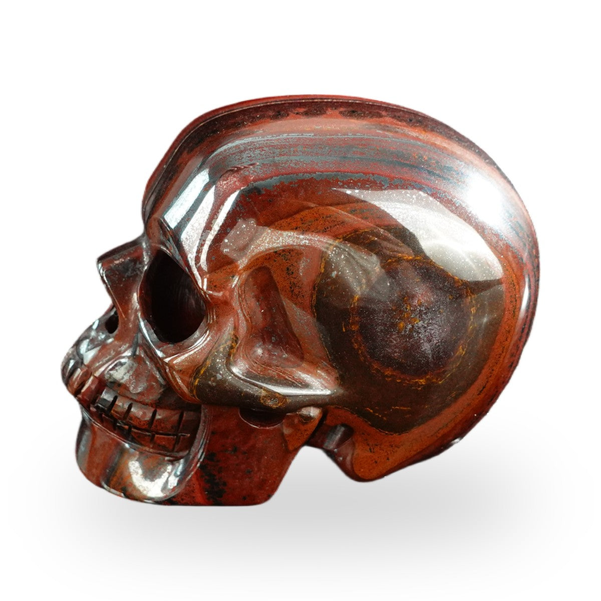 Tiger Iron crystal skull 3" SKH30TI07 photo 6