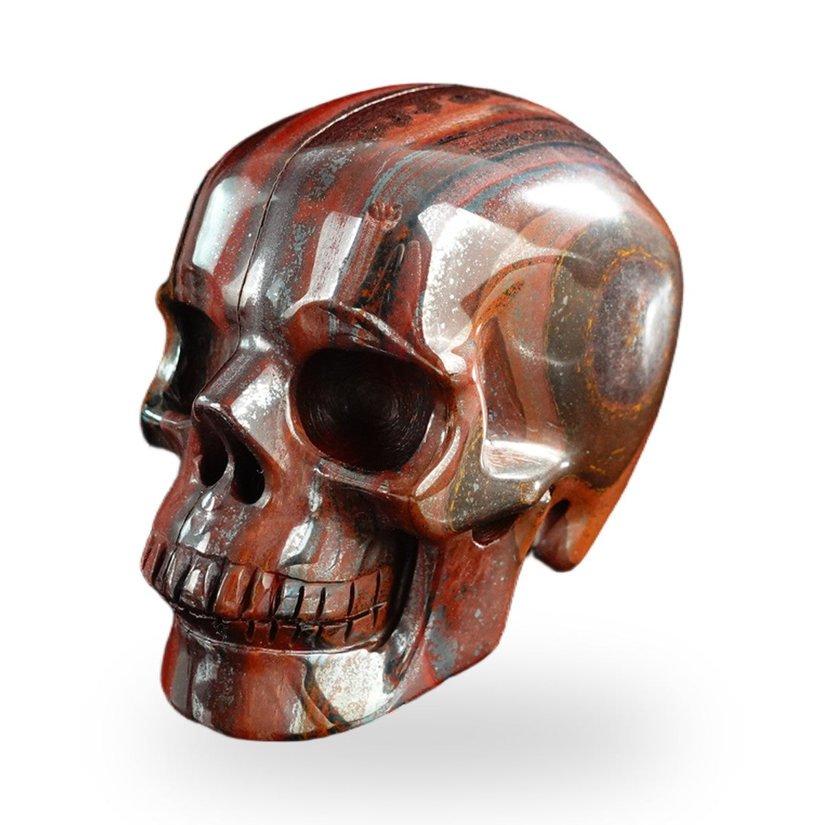 Tiger Iron crystal skull 3" SKH30TI07 photo 8