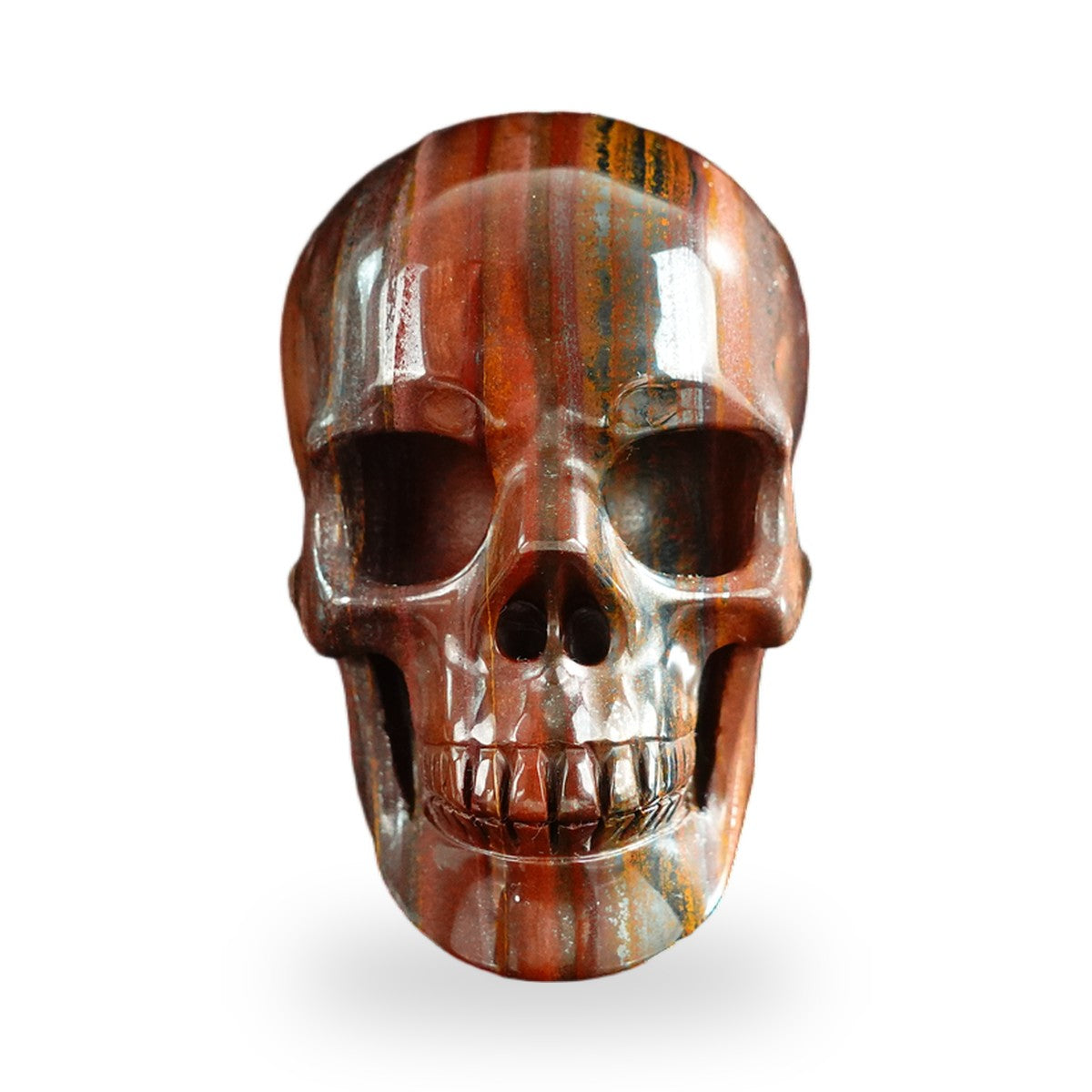 Tiger Iron crystal skull 3" SKH30TI08 photo 1