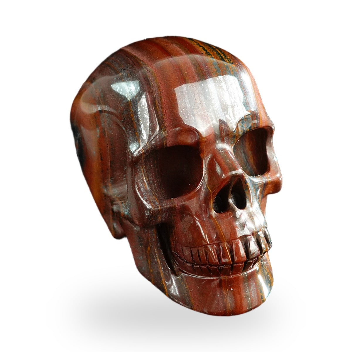 Tiger Iron crystal skull 3" SKH30TI08 photo 2