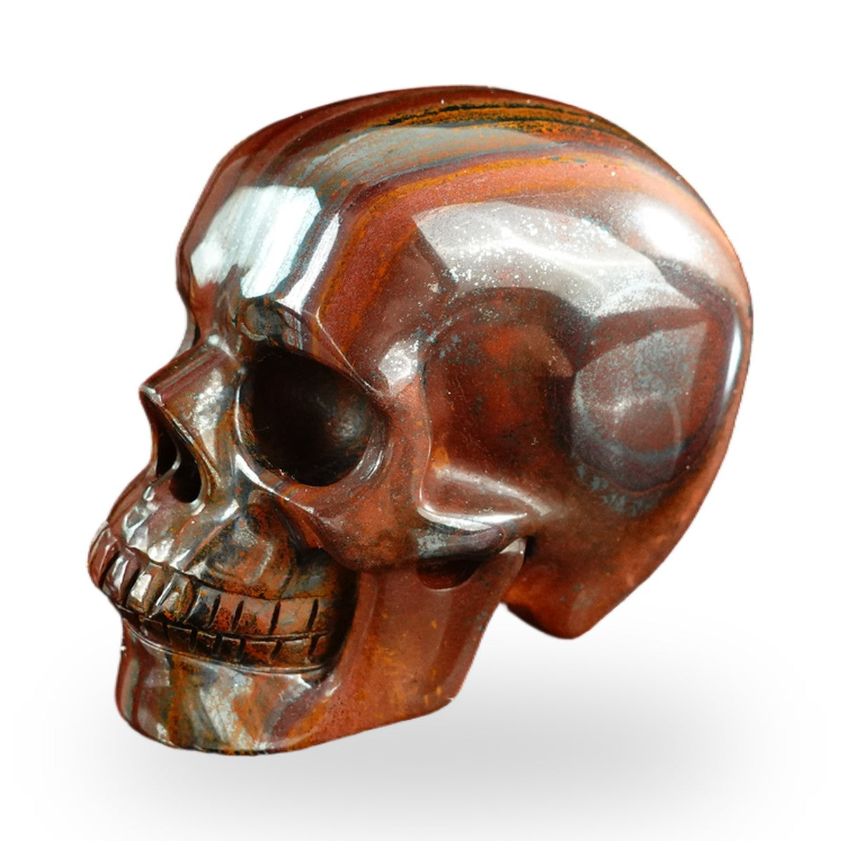 Tiger Iron crystal skull 3" SKH30TI08 photo 7