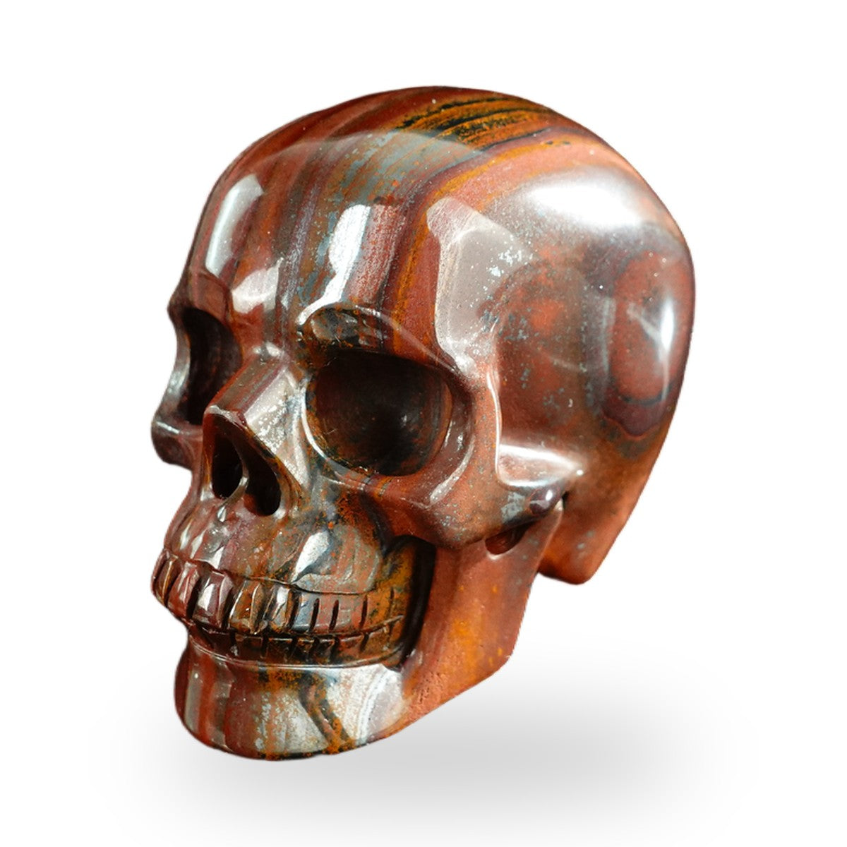 Tiger Iron crystal skull 3" SKH30TI08 photo 8