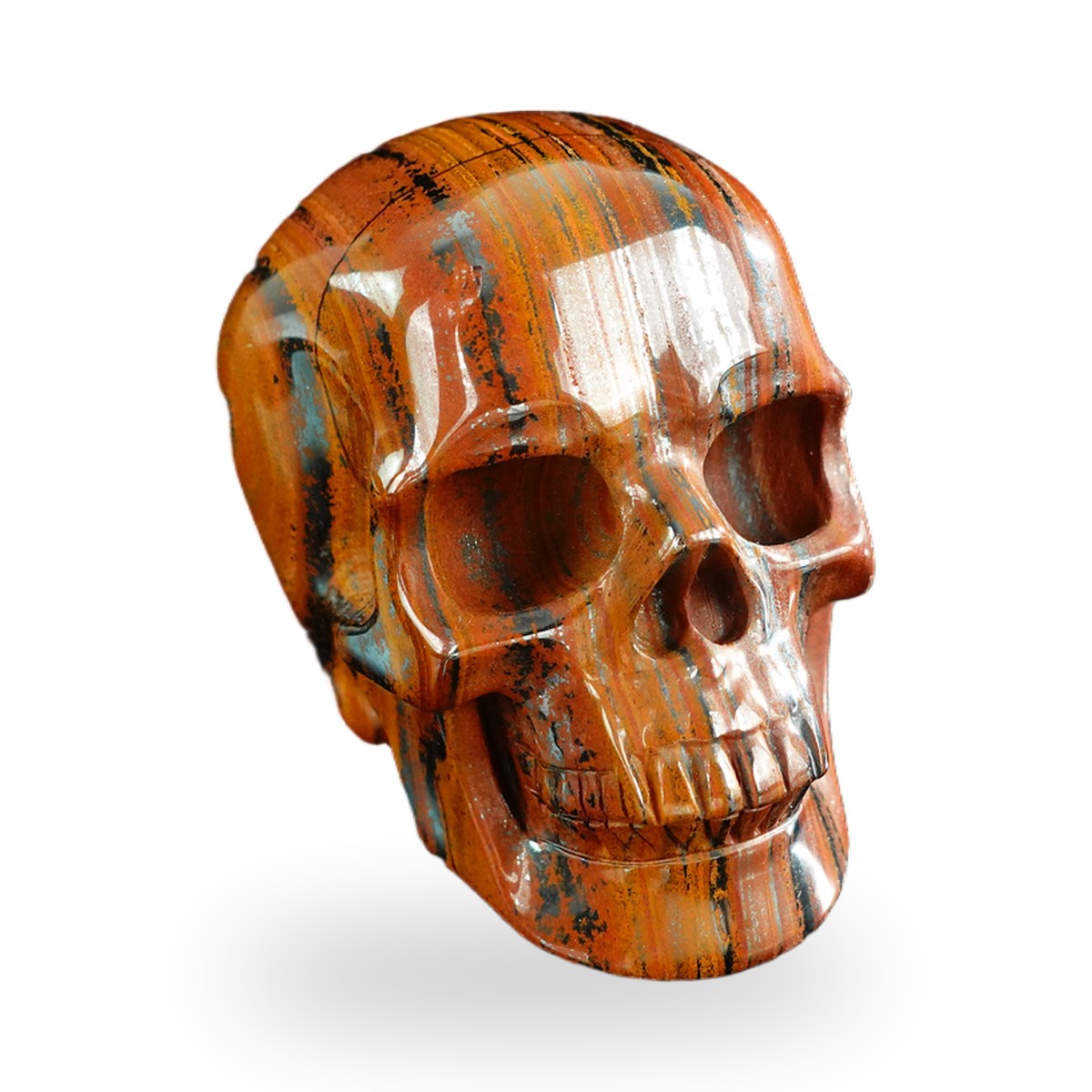 Tiger Iron crystal skull 3" SKH30TI09 photo 2