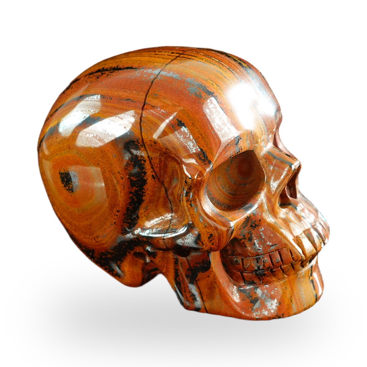 Tiger Iron crystal skull 3" SKH30TI09 photo 4