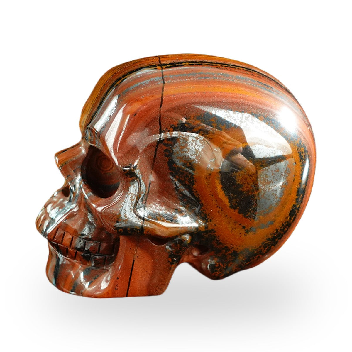 Tiger Iron crystal skull 3" SKH30TI09 photo 6
