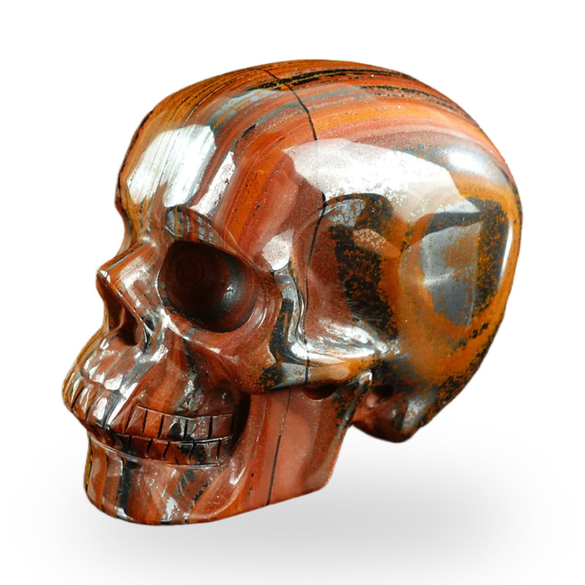 Tiger Iron crystal skull 3" SKH30TI09 photo 7