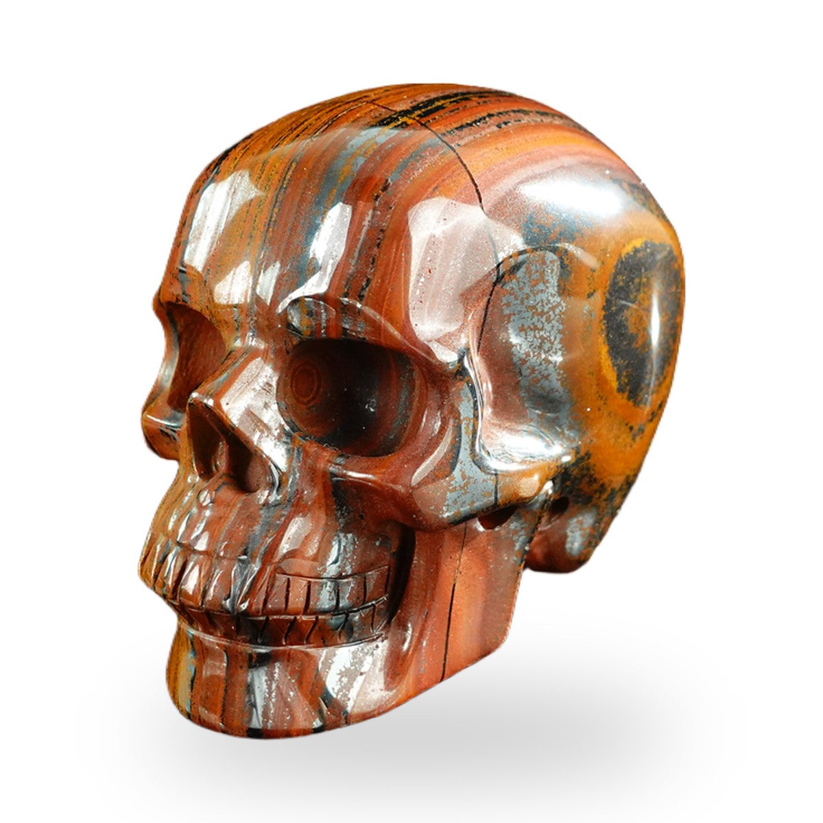 Tiger Iron crystal skull 3" SKH30TI09 photo 8