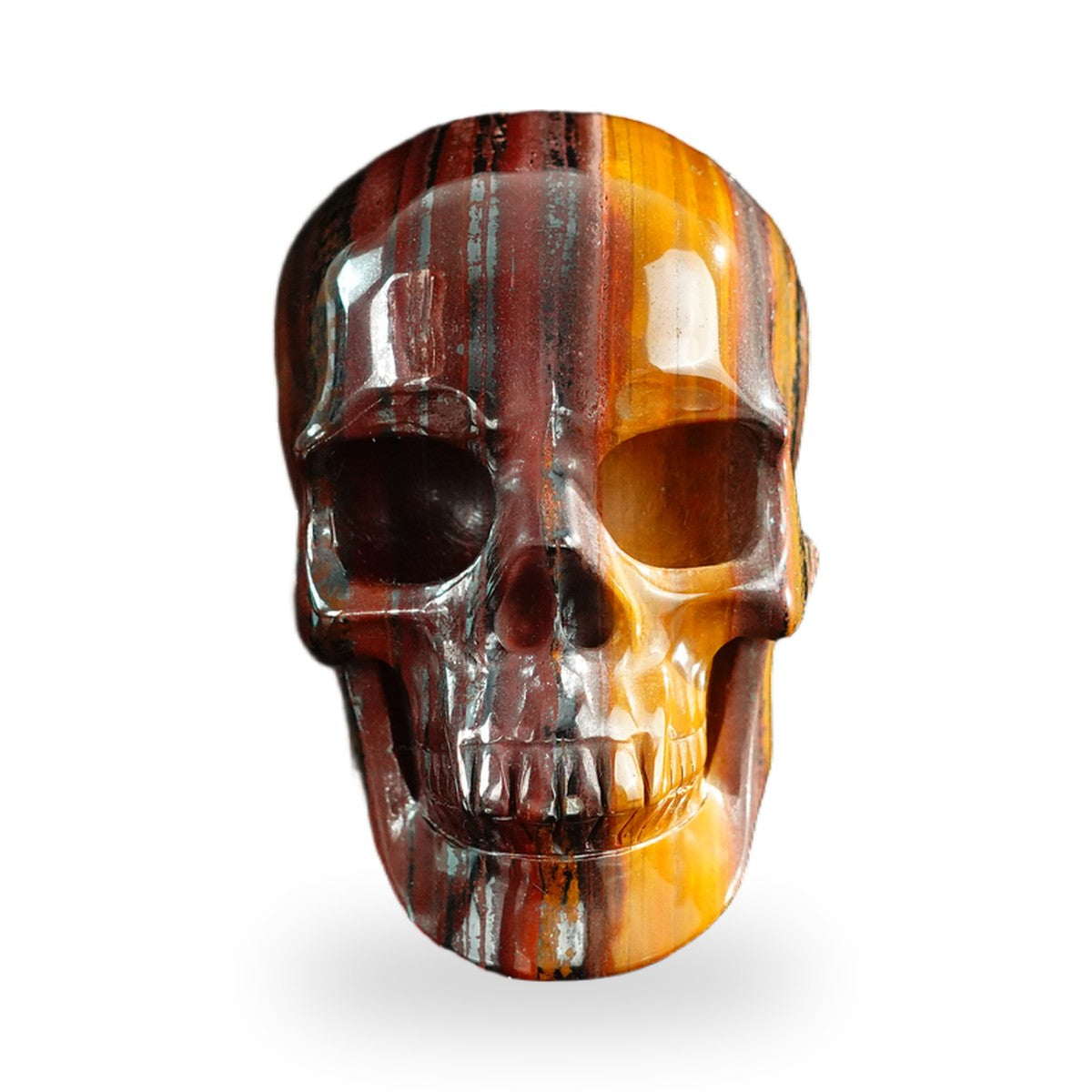 Tiger Iron crystal skull 3" SKH30TI10 photo 1