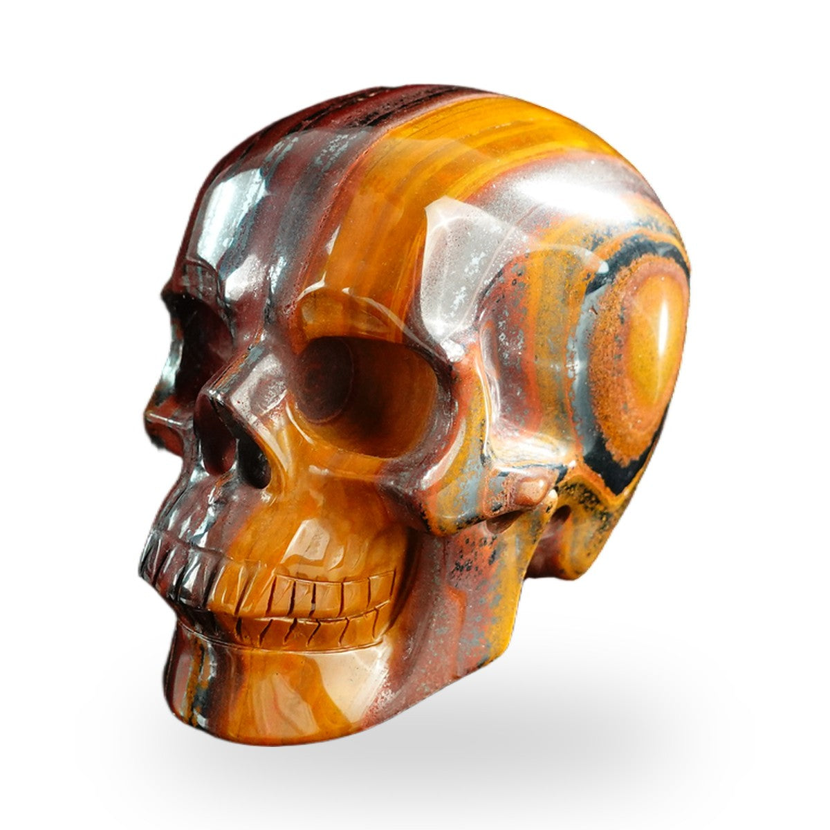 Tiger Iron crystal skull 3" SKH30TI10 photo 8