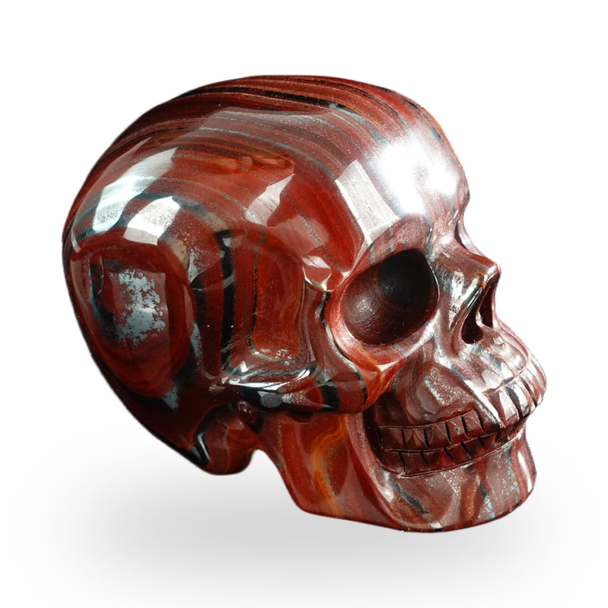 Tiger Iron crystal skull 3" SKH30TI11 photo 4