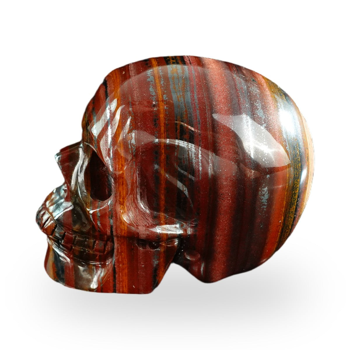 Tiger Iron crystal skull 3" SKH30TI12 photo 6