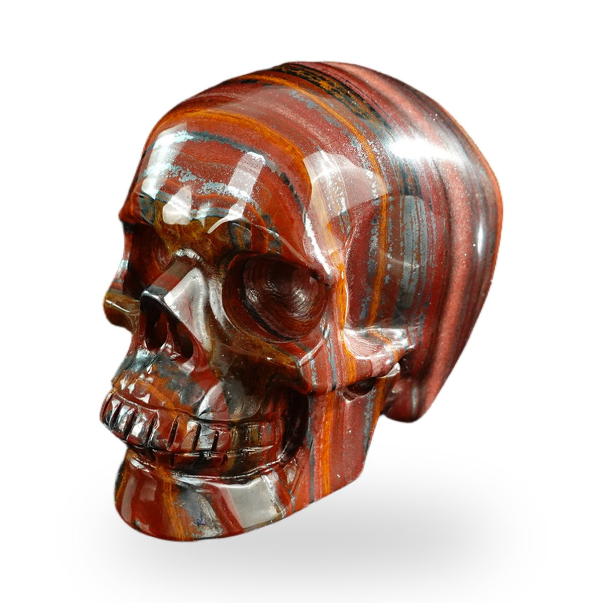Tiger Iron crystal skull 3" SKH30TI12 photo 8