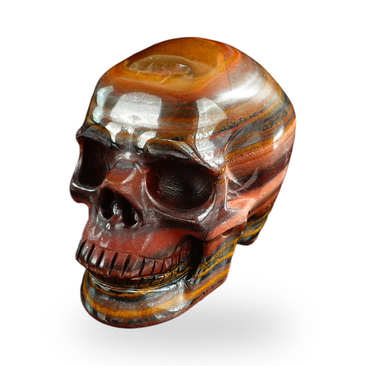 Tiger Iron crystal skull 3" SKH30TI13 photo 2