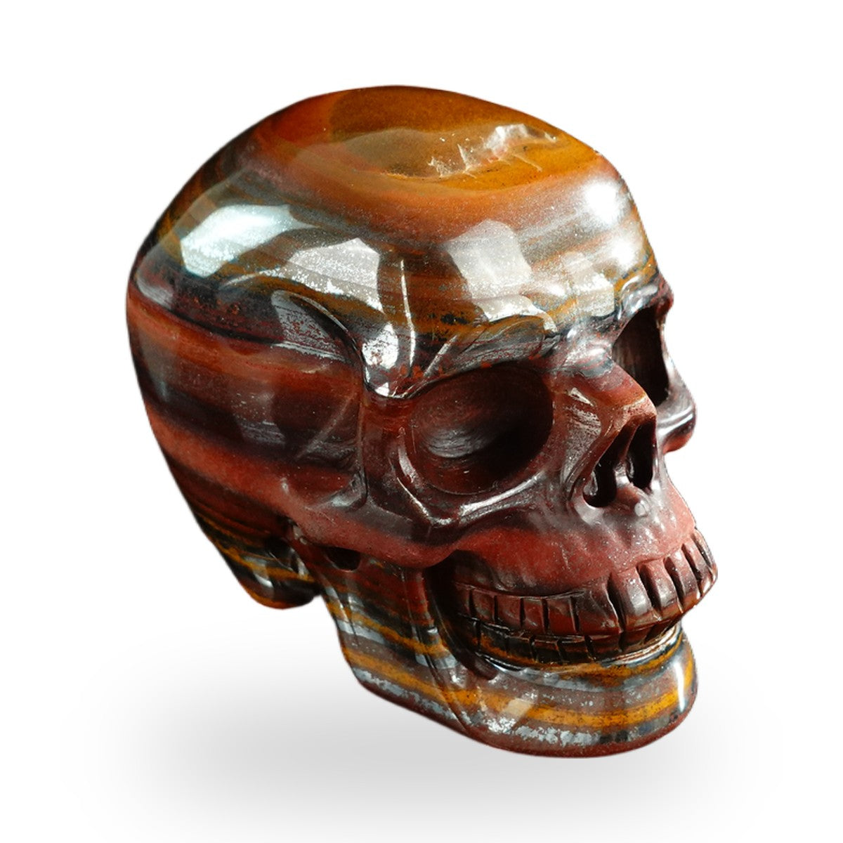 Tiger Iron crystal skull 3" SKH30TI13 photo 4
