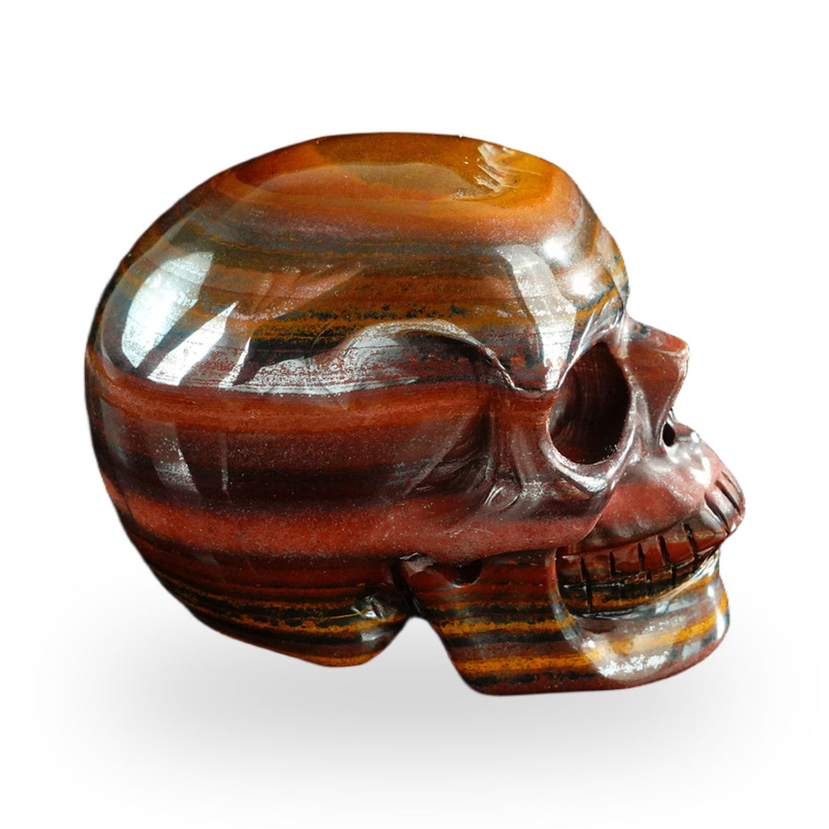 Tiger Iron crystal skull 3" SKH30TI13 photo 6