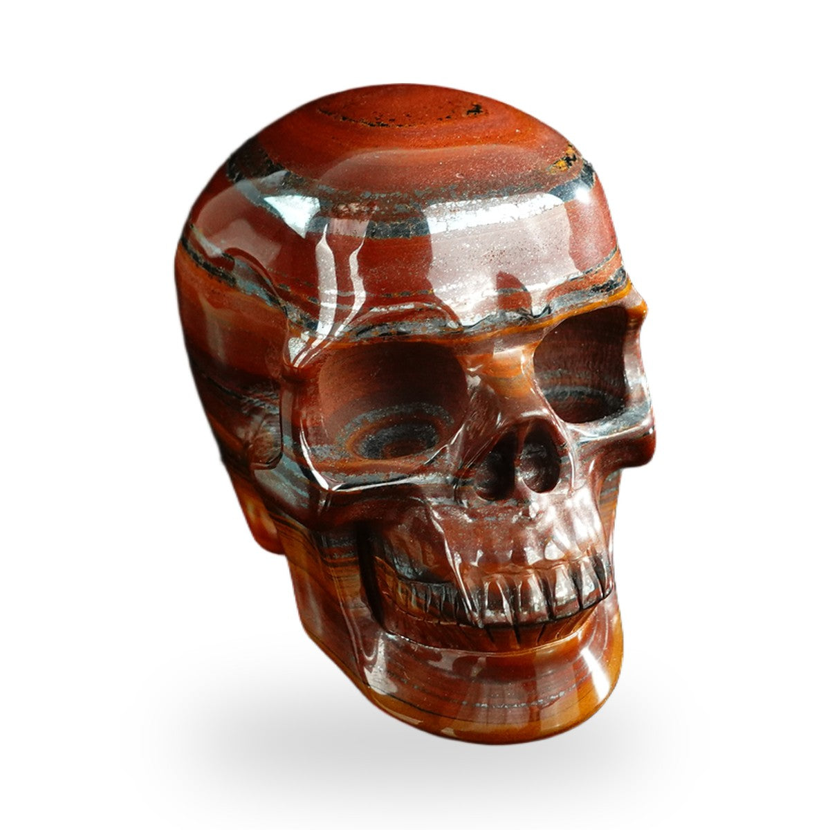 Tiger Iron crystal skull 3" SKH30TI14 photo 2