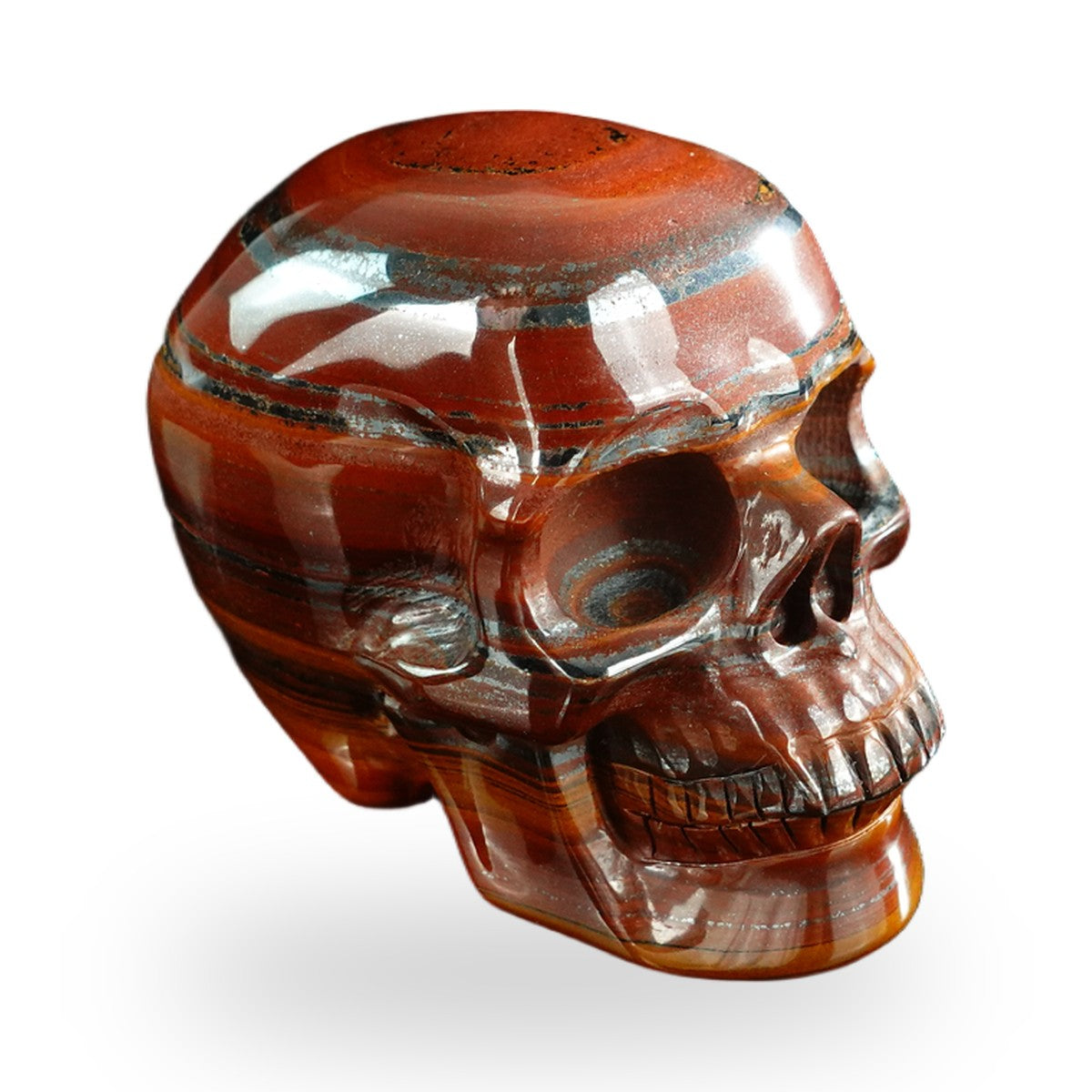 Tiger Iron crystal skull 3" SKH30TI14 photo 3