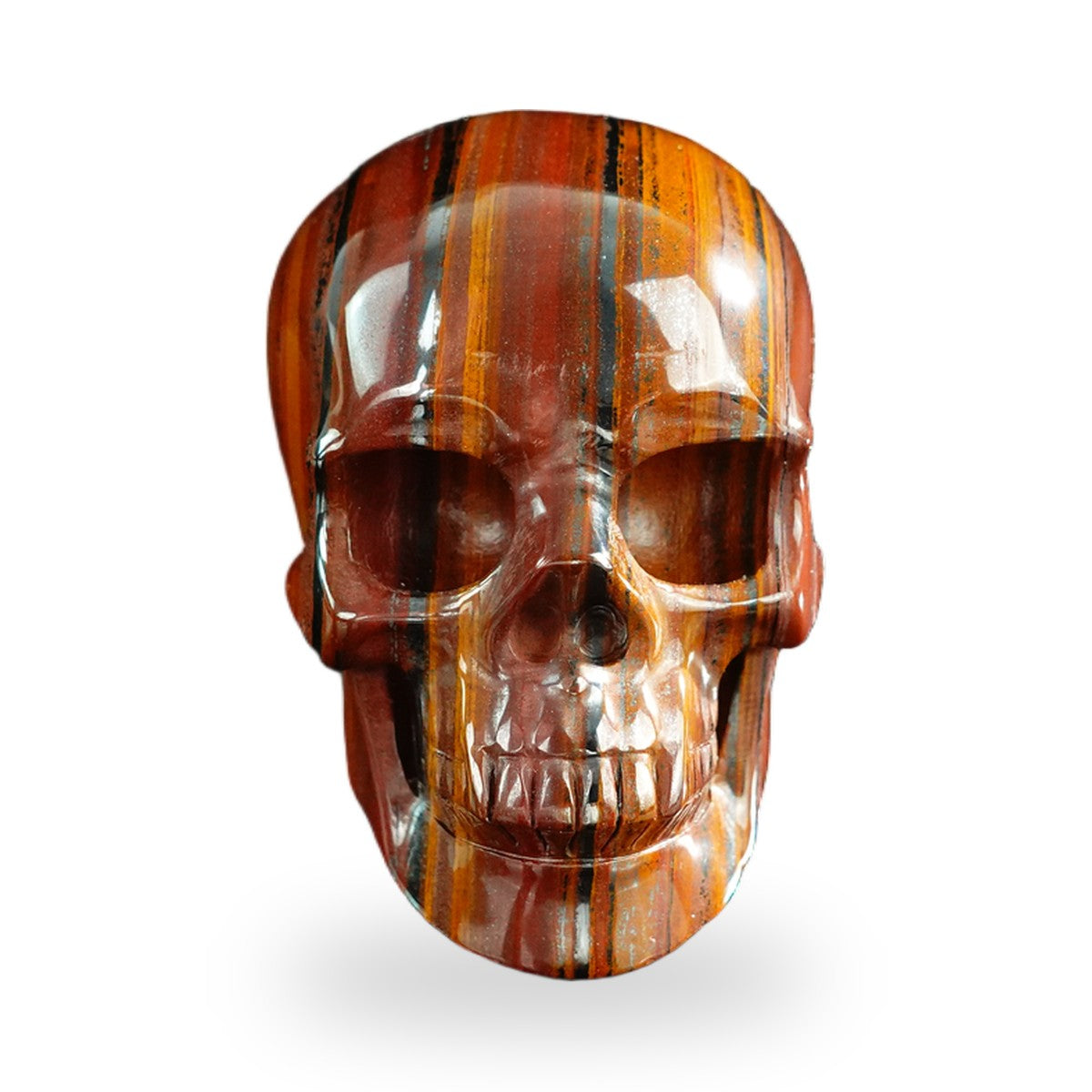 Tiger Iron crystal skull 3" SKH30TI17 photo 1