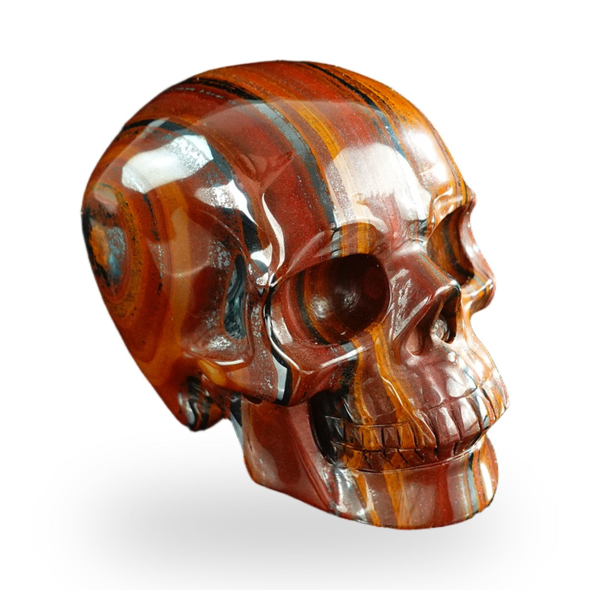 Tiger Iron crystal skull 3" SKH30TI17 photo 3