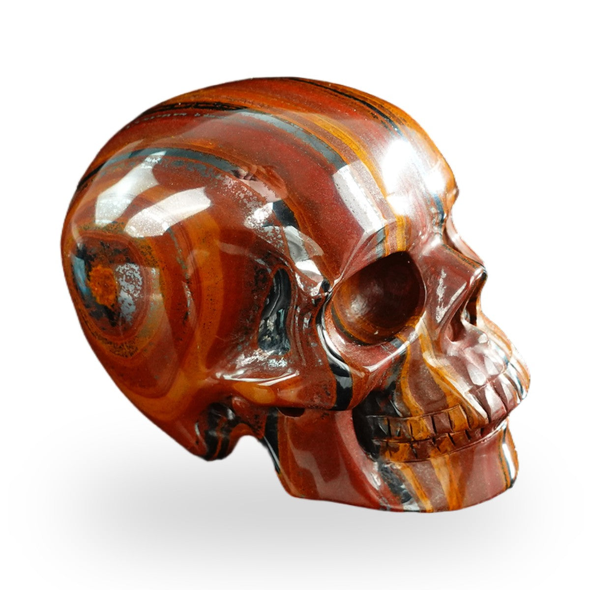 Tiger Iron crystal skull 3" SKH30TI17 photo 4