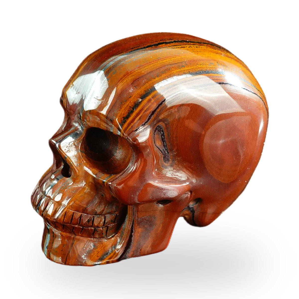 Tiger Iron crystal skull 3" SKH30TI17 photo 7