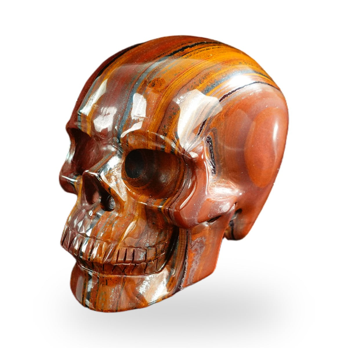 Tiger Iron crystal skull 3" SKH30TI17 photo 8