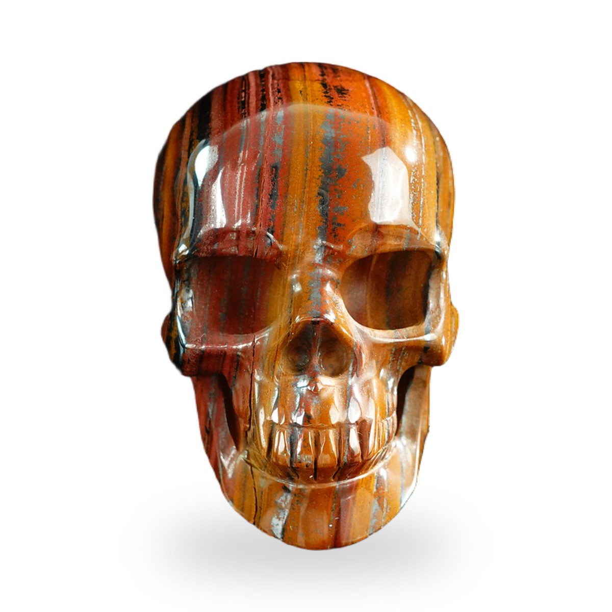 Tiger Iron crystal skull 3" SKH30TI18 photo 1
