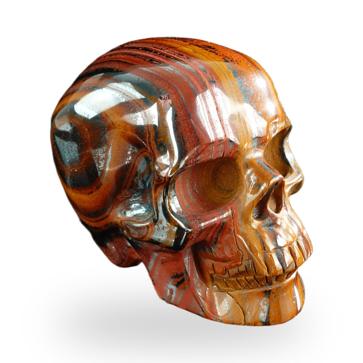 Tiger Iron crystal skull 3" SKH30TI18 photo 3