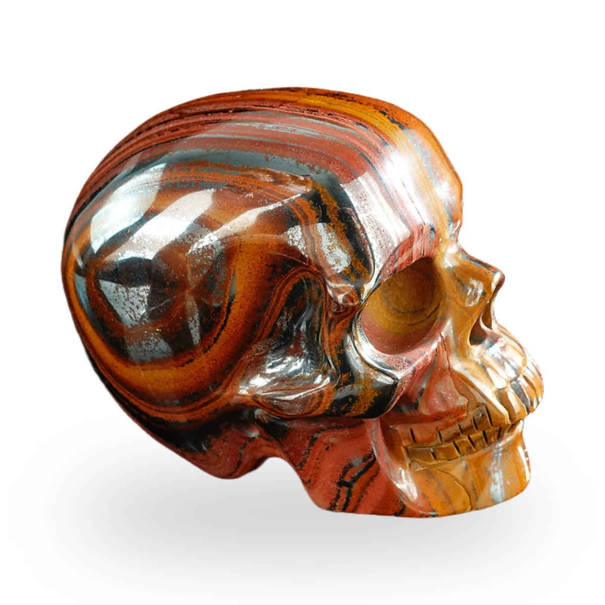 Tiger Iron crystal skull 3" SKH30TI18 photo 4