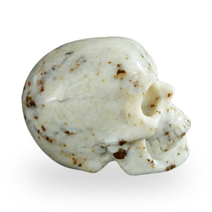 White Opal crystal skull 2.2" SKH20WO01 view 4