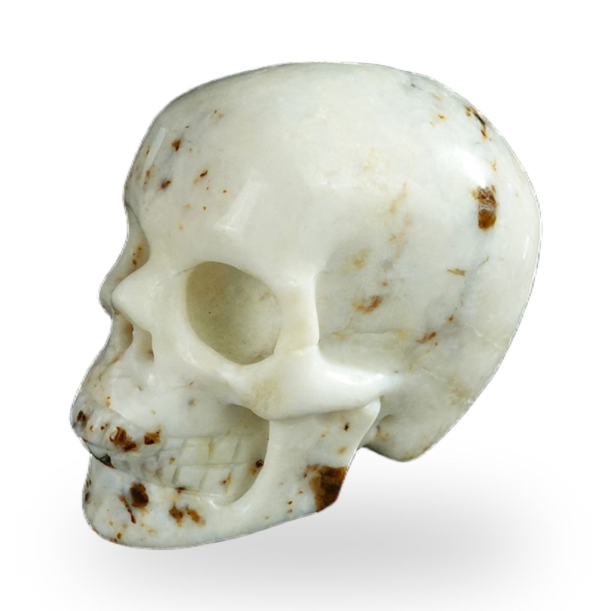 White Opal crystal skull 2.2" SKH20WO01 view 7