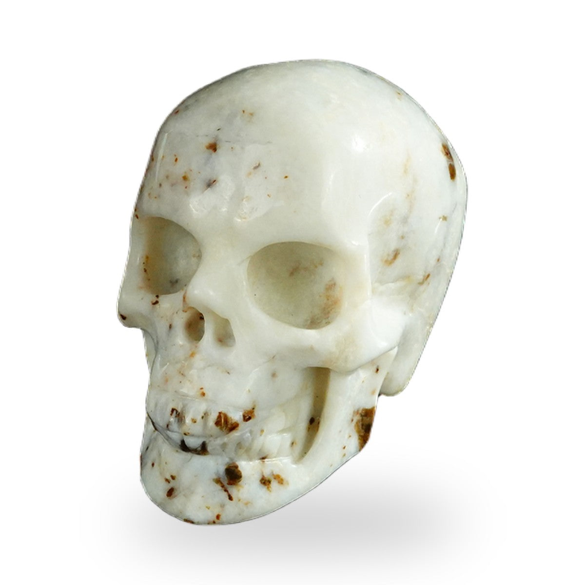 White Opal crystal skull 2.2" SKH20WO01 view 8