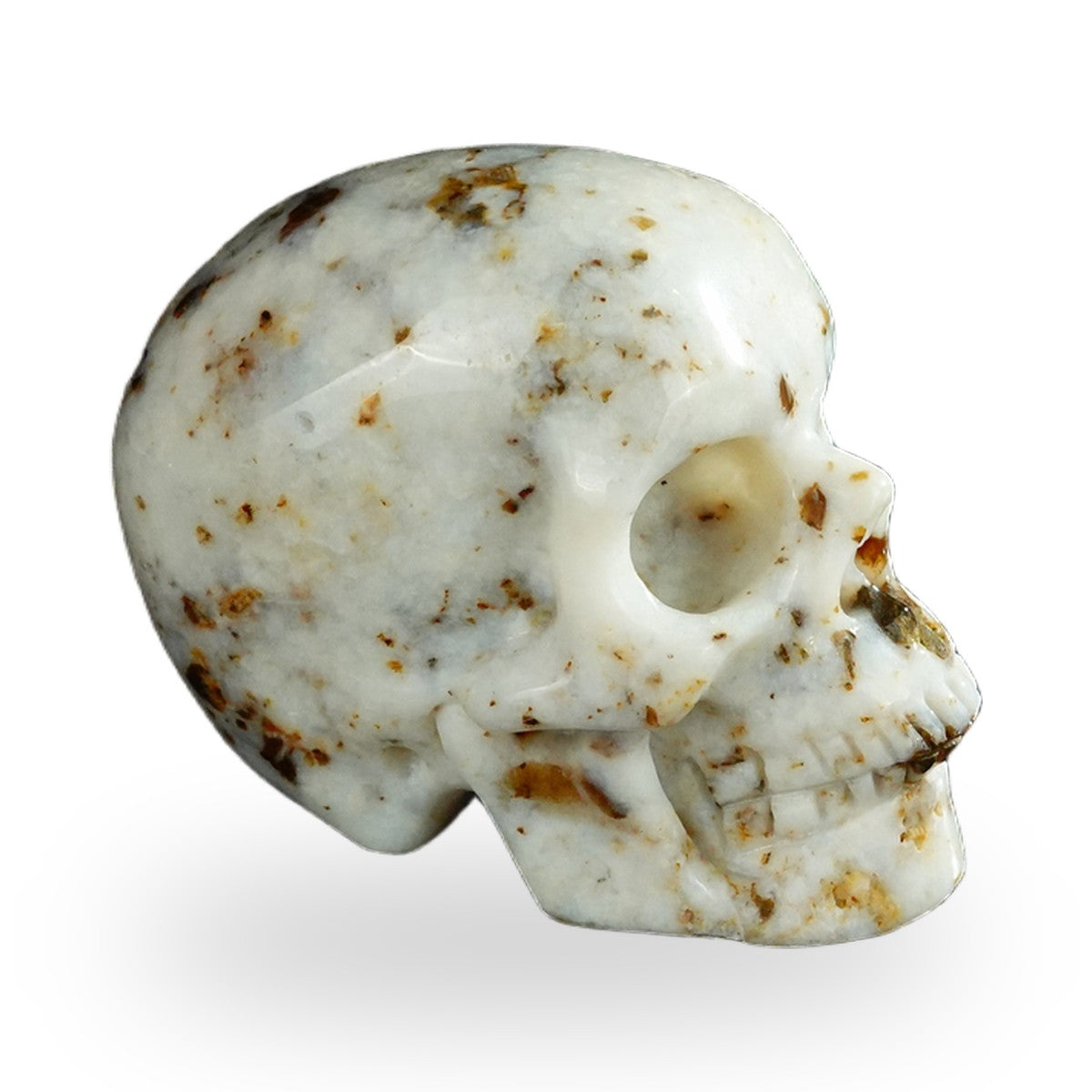 White Opal crystal skull 2.2" SKH20WO04 photo 3