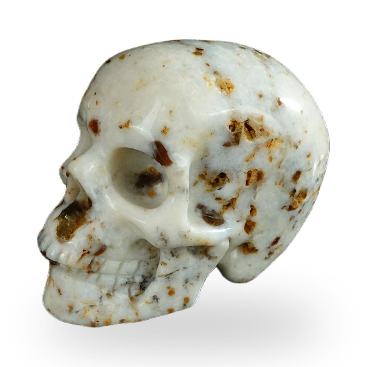 White Opal crystal skull 2.2" SKH20WO04 photo 7