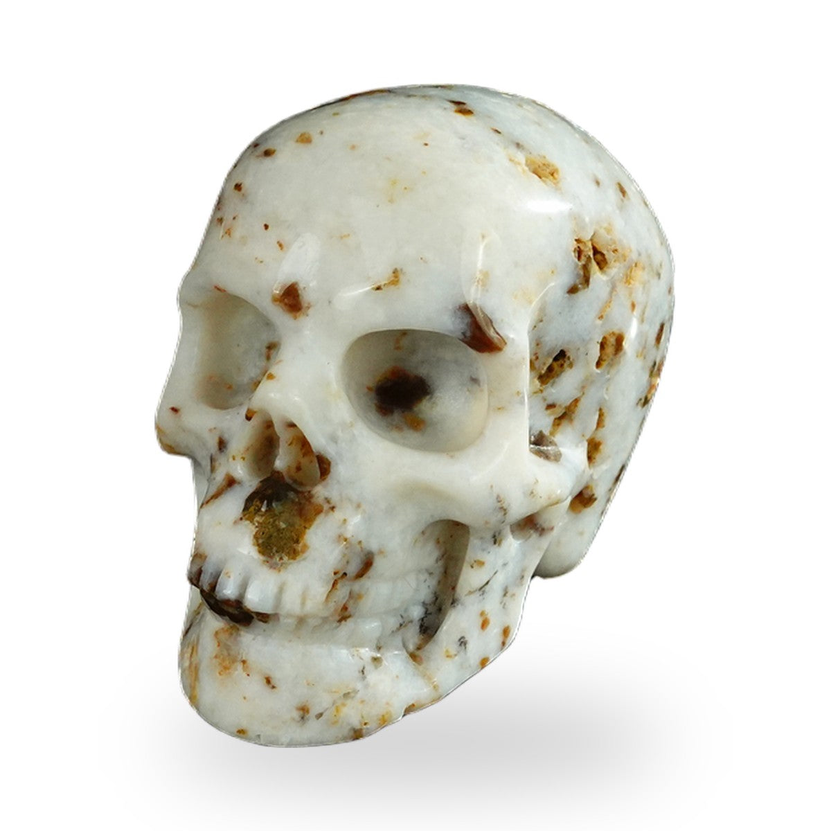 White Opal crystal skull 2.2" SKH20WO04 photo 8