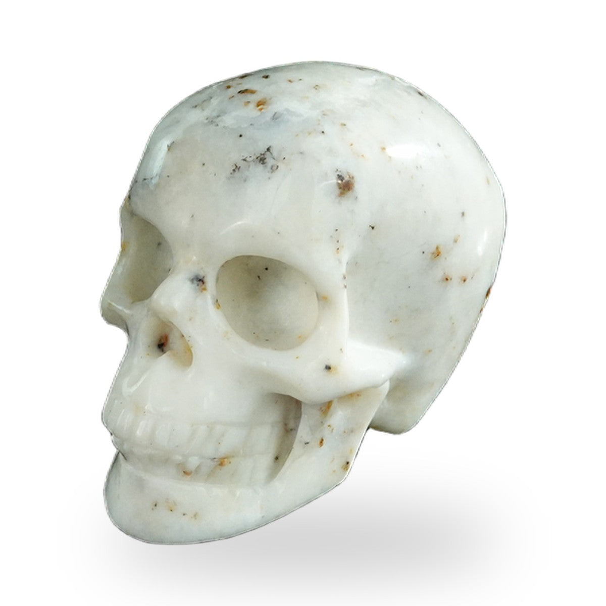 White Opal crystal skull 2.2" SKH20WO11 photo 7