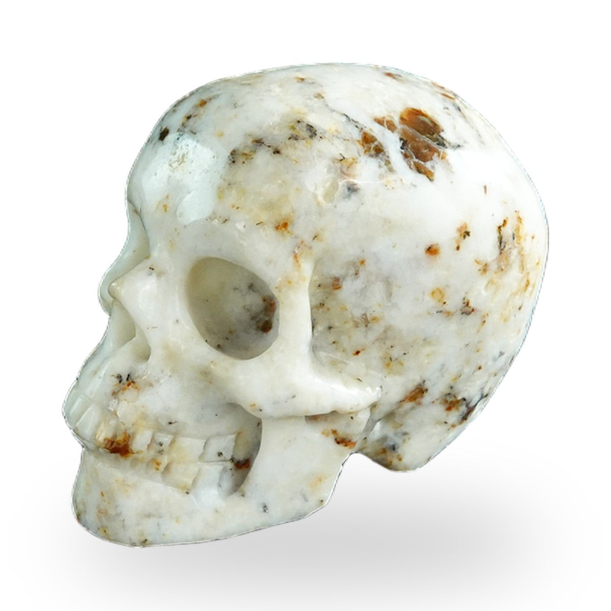 White Opal crystal skull 2.2" SKH20WO12 photo 7