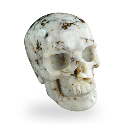 White Opal crystal skull 3" SKH30WO01 view 2