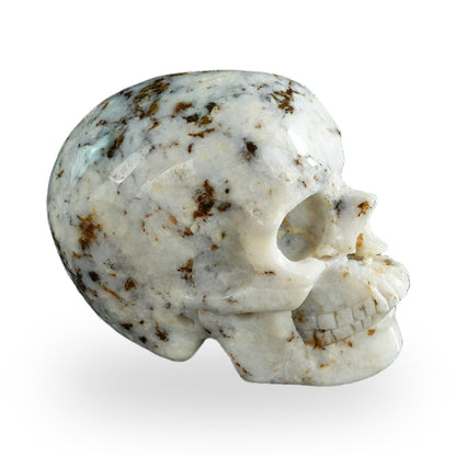 White Opal crystal skull 3" SKH30WO01 view 4