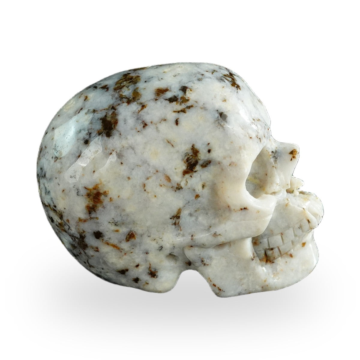 White Opal crystal skull 3" SKH30WO01 view 5