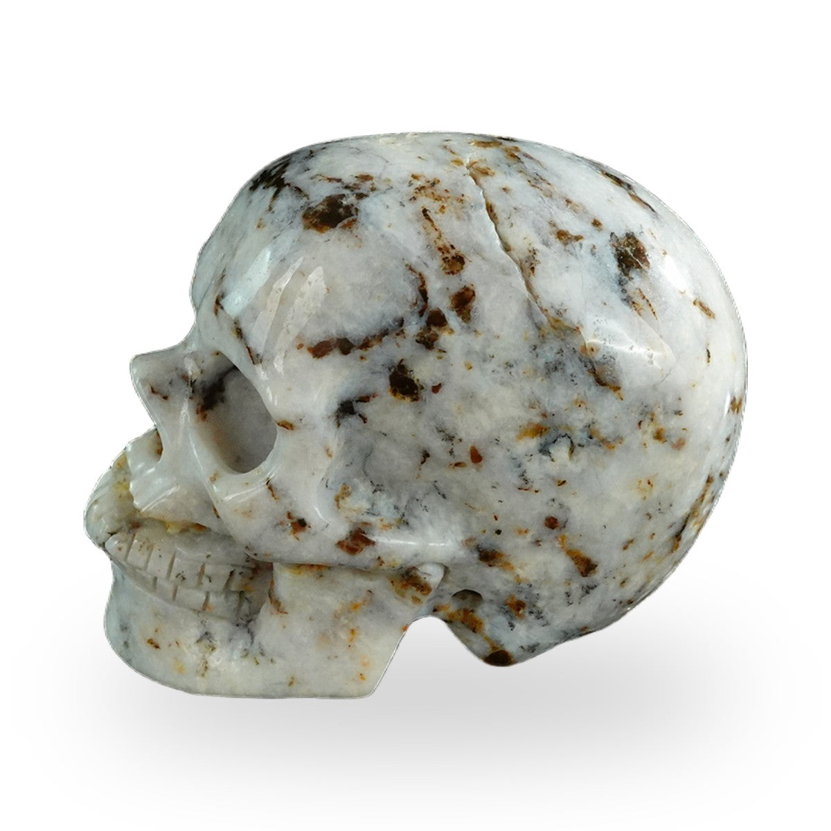 White Opal crystal skull 3" SKH30WO01 view 6