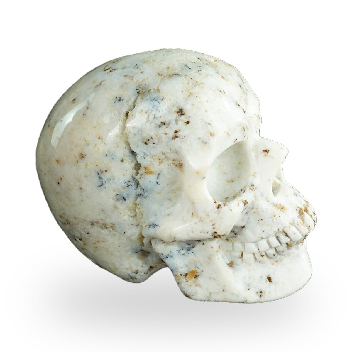 White Opal crystal skull 4.5" SKH45WO01 view 3