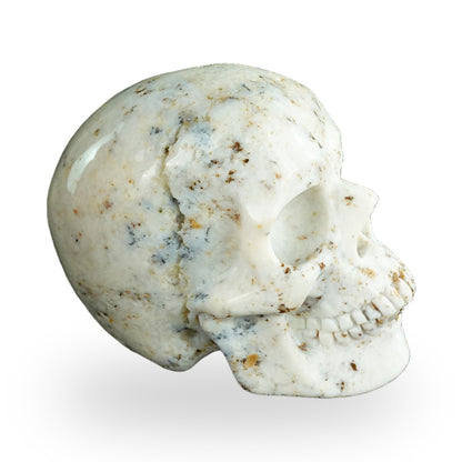 White Opal crystal skull 4.5" SKH45WO01 view 3